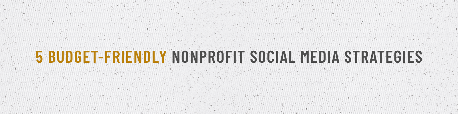 5 Budget-Friendly Nonprofit Social Media Strategies